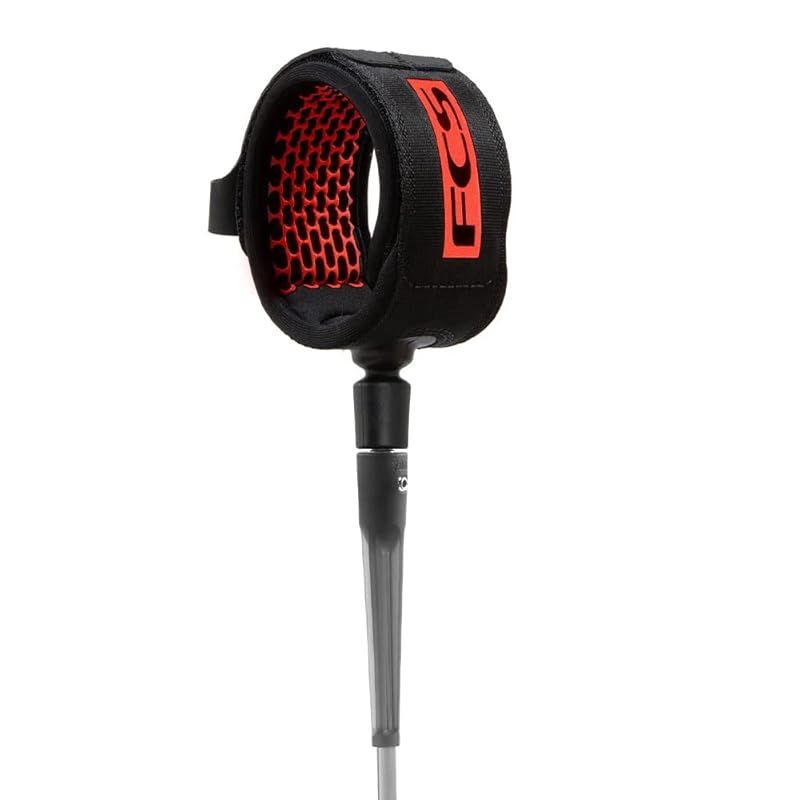 FCS サーフィンリーシュコード 5' COMP サーフィン用 流れ防止 ESSENTIAL SERIES コンプ5 (Flame_Red) 0
