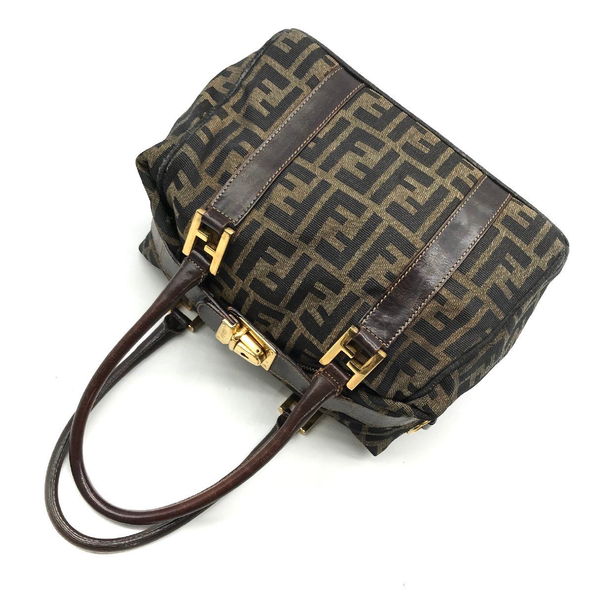 極美品✨フェンディ ハンドバッグ バニティ ズッカ柄 ミニバッグ ブラウン 楽天市場】【中古】FENDI フェンディ ズッカ 2WAY バニティ