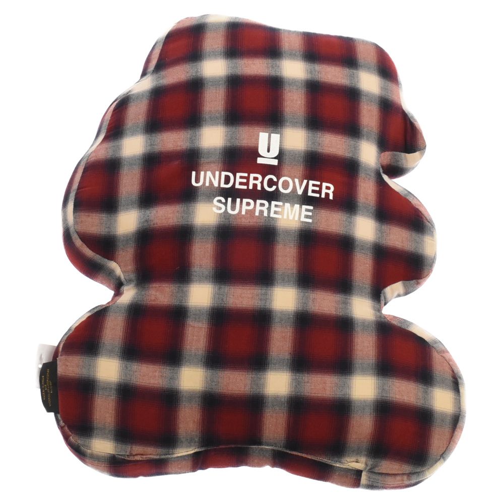 SUPREME (シュプリーム) ×UNDERCOVER Bear Pillow アンダーカバー 目隠しベア プリント クッション レッド - メルカリ