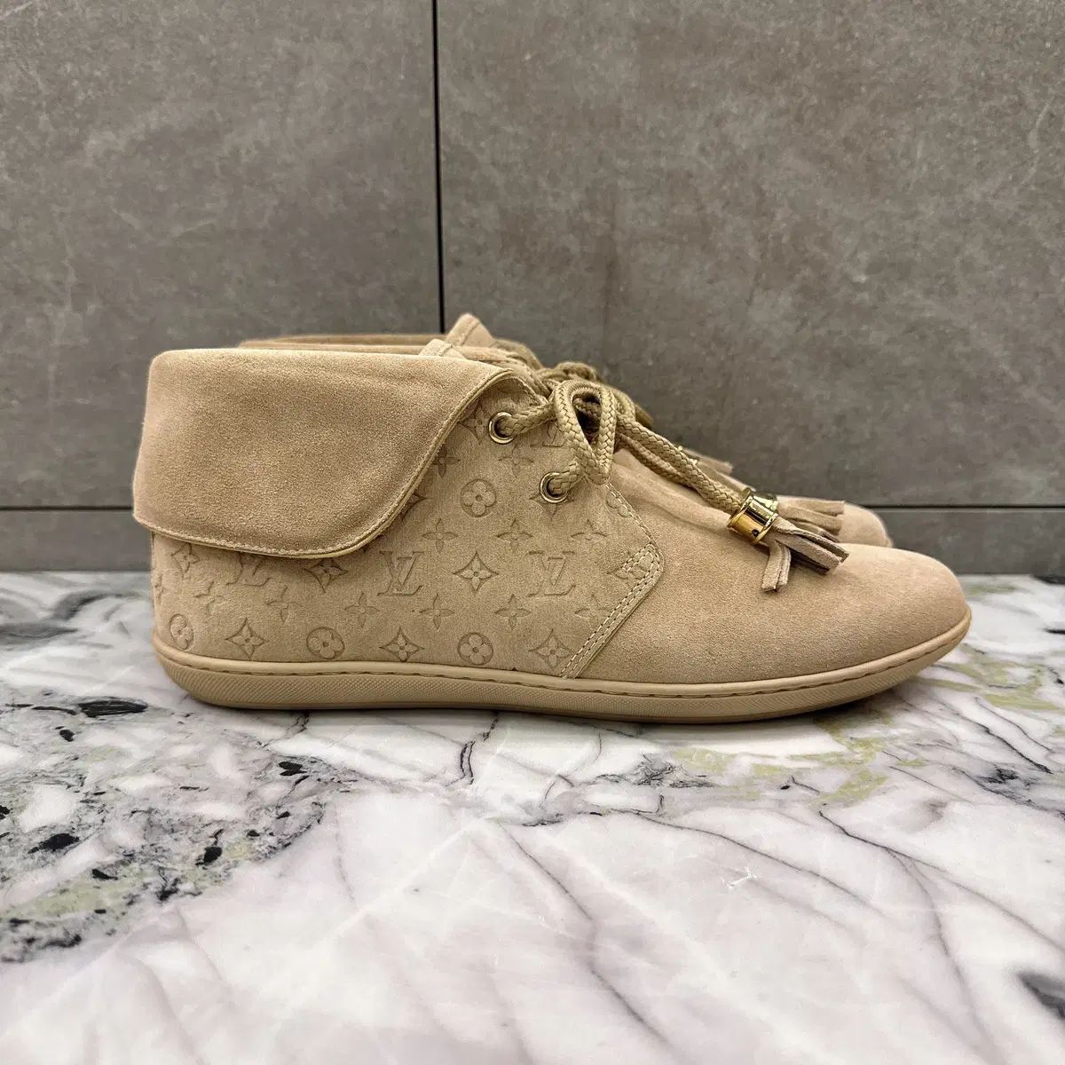 Louis Vuitton ルイヴィトン モノグラム スウェード ブーツ フルセット 35Size