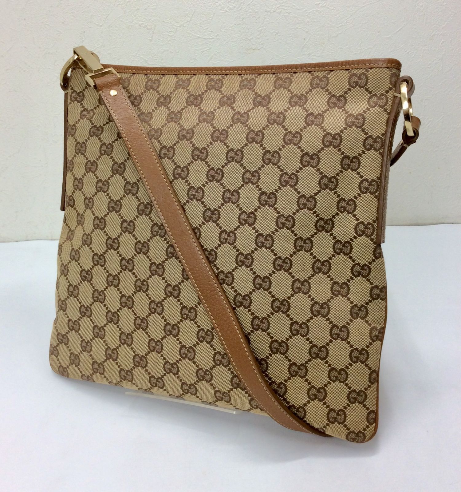 GUCCI ショルダーバッグ　GG柄　キャンバス　レザー　ベージュ　斜め掛け 楽天市場】【バッグ】GUCCI グッチ GGキャンバス ショルダー
