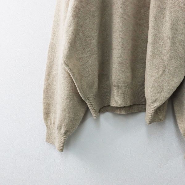 美品　L'Appartement Cashmere C/N Knit ベージュ 美品 定価3.9万 2021AW L'Appartement アパルトモン Cashmere