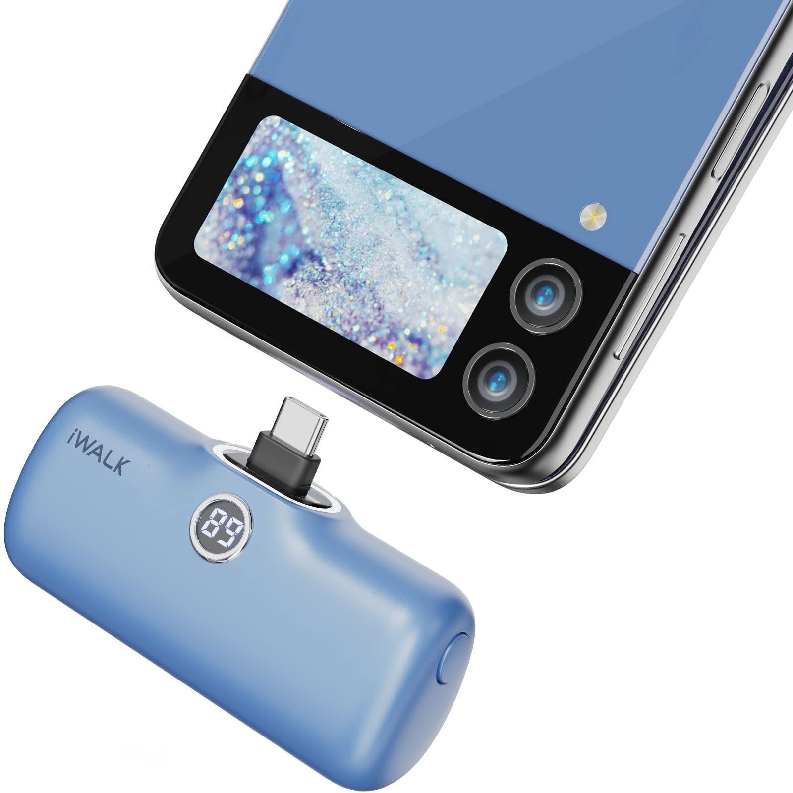 iPhone/iPad/AirPods/Androidなど各種対応「iPhone 16シリーズ対応」 持ち運び便利 LCDディスプレイ搭載 パススルー機能 コードレス コネクター内蔵 PSE認証済 4800mAh タイプc モバイルバッテリー モバイ