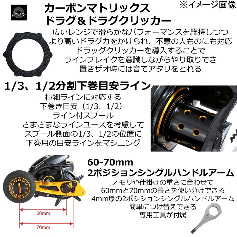 アブガルシア Abu Garcia MAX DLC P 右ハンドル