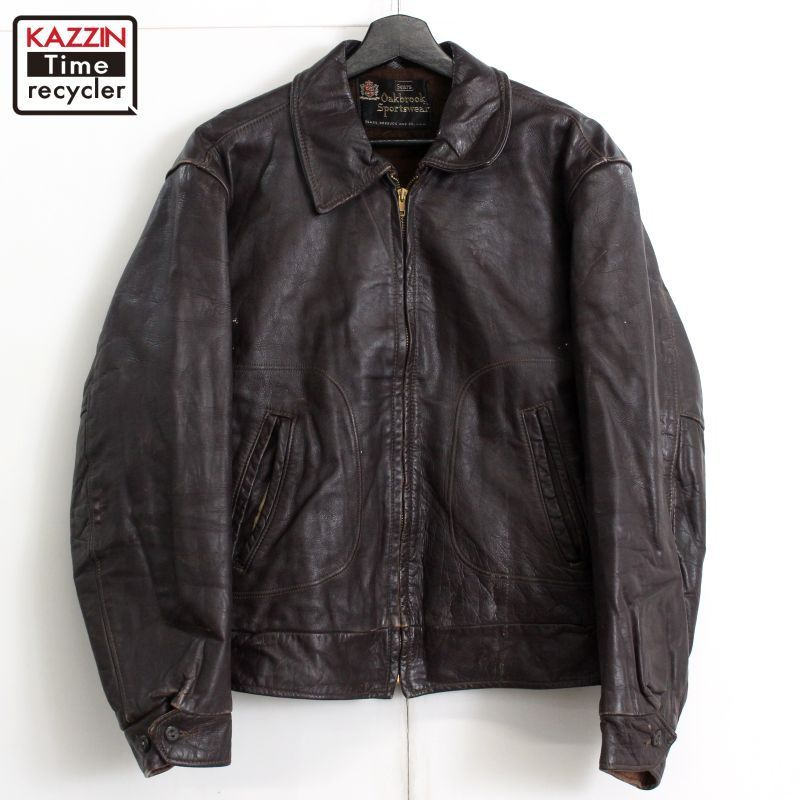 Sears 70s 革ジャン 70s vintage Sears レザージャケット メンズ Mサイズ相当 - メルカリ