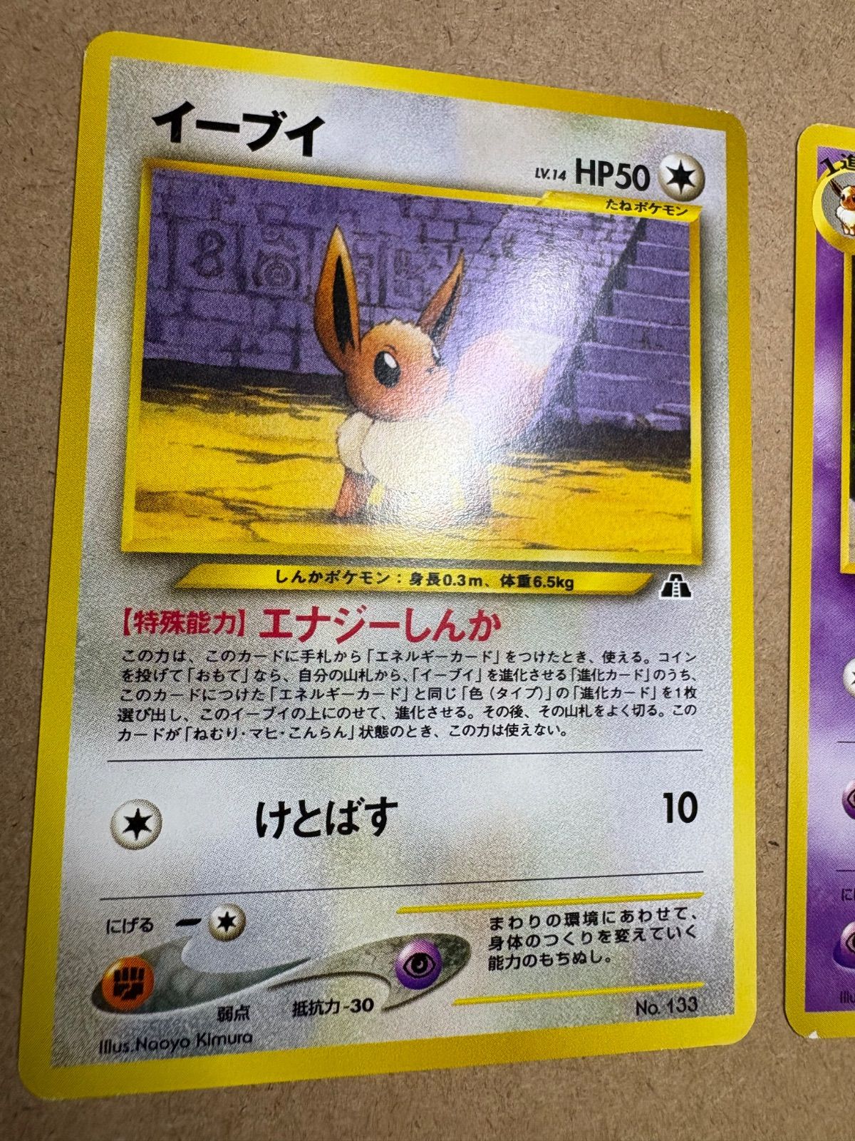 プレミアムファイル2のイーブイ＆エーフィ ポケモンカード旧裏