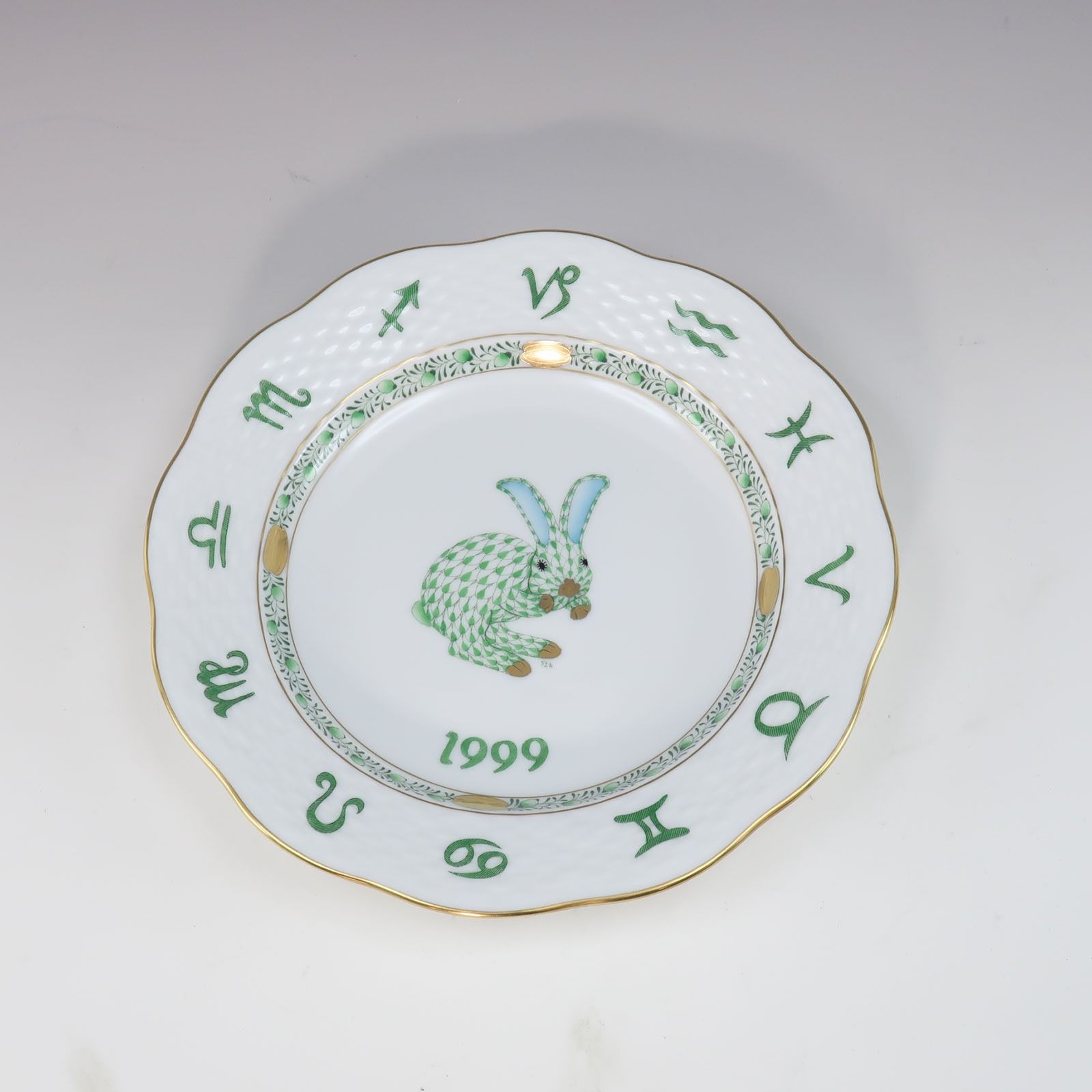 美品 HEREND ヘレンド フィギュリン 干支 1999年 ウサギ赤 Herendの