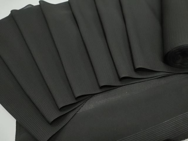 平和屋着物＊夏物 黒紋付 反物 黒地 絽 着尺 ♥ CAAW6737th