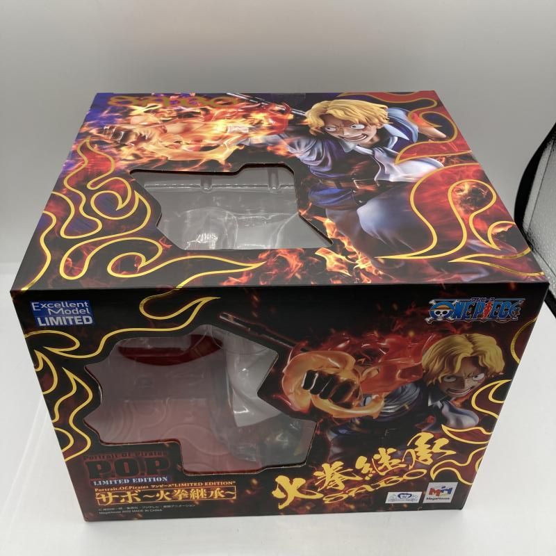 中古 Mega House | メガハウス フィギュア エクセレントモデル LIMITED ワンピース サボ 火拳継承 P.O.P LIMITED EDITION 2022年製 オンラインショップ限定 【702】 メガハウス フィギュア ワンピース P.O.P サボ 火拳継承