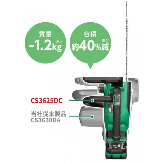 HiKOKI ハイコーキ マルチボルト 36V コードレスチェンソー CS3625DC NN 250mm バッテリー 充電器別売 本体のみ