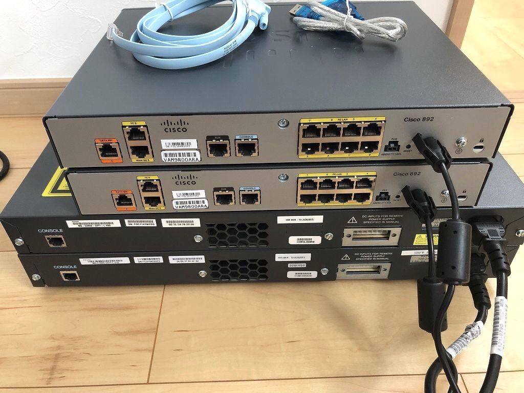 CCNA CCNP】4台セットCisco892FSP Catalyst2960-