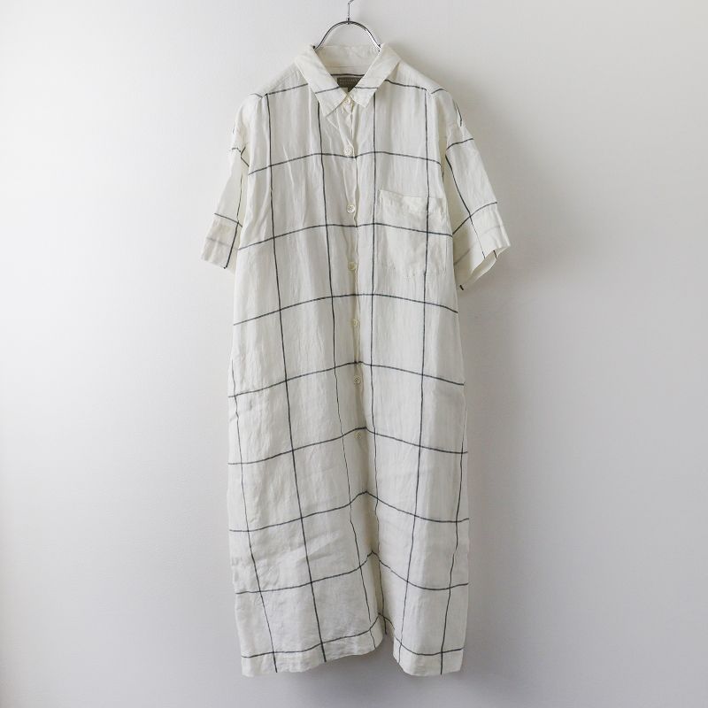 2019SS マーガレットハウエル MARGARET HOWELL LARGE WINDOWPANE LINEN