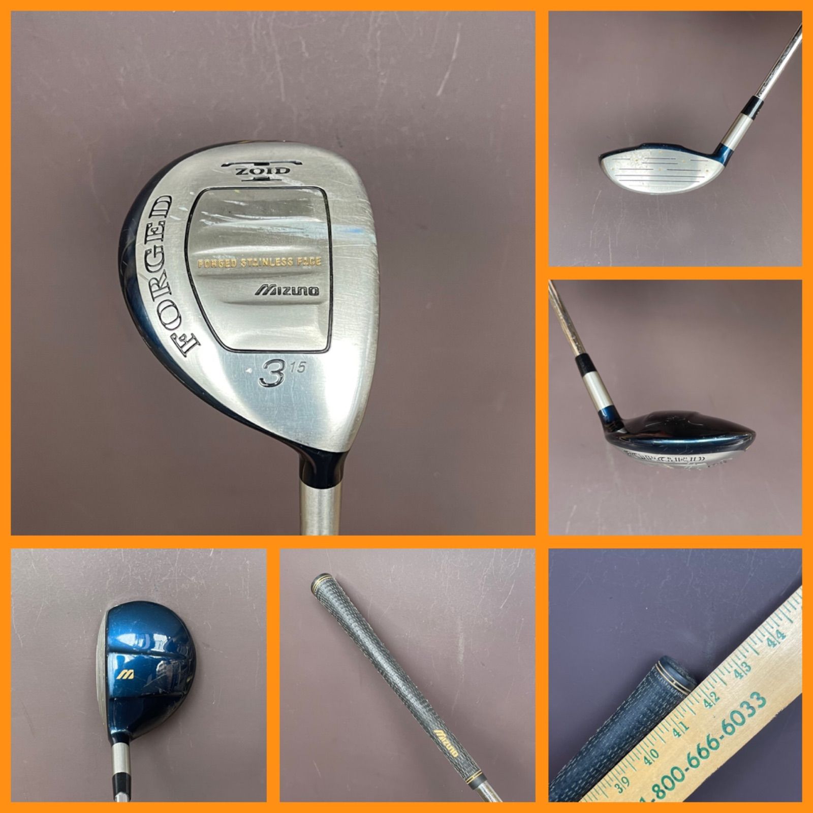 57-2310-1 再入荷 み ミズノ ユーティリティー T-ZOID FORGED 名器 3番15度 R 300フレックス やさしくて 操作性の良いユーティリティーです