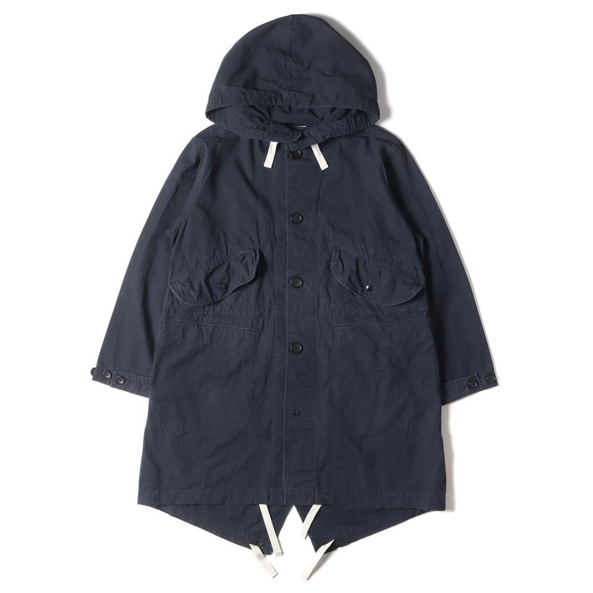 Engineered Garments エンジニアドガーメンツ M-51タイプ リップストップ コットン ハイランドパーカー モッズコート ネイビー  紺 XS シンプル ブランド カジュアル 着回し