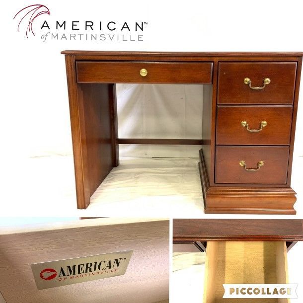 アメリカ家具 片袖デスク 書斎 オフィス 机 アンティーク ビンテージ AMERICAN OF MARTINSVILLE AE20IK-2