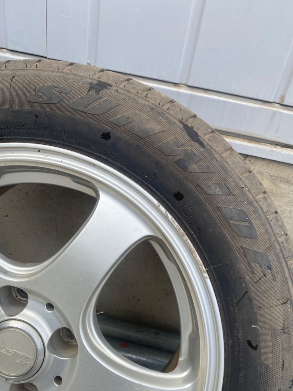 送料込 中古 RUFINA アルミホイール 15インチ サンワイド RS-ZERO 185 