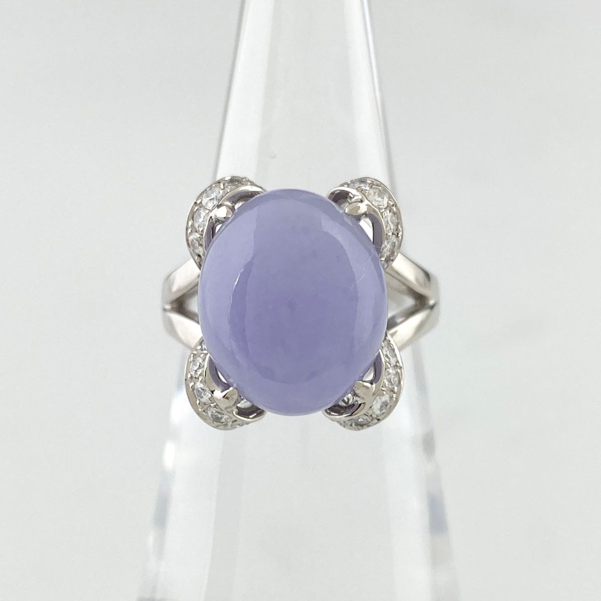 リング・指輪 K18WG ラベンダーヒスイ/翡翠 楽天市場】ラベンダー翡翠