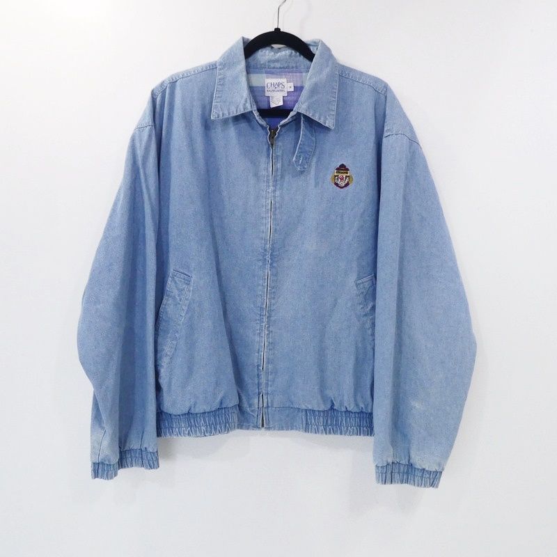 【姫路東店】 中古 CHAPS RALPHLAUREN | チャプスラルフローレン スイングトップ ライトブルー 【093】