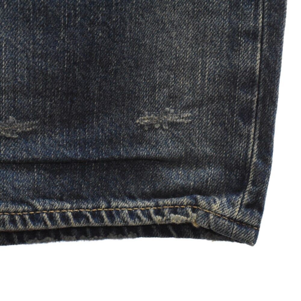 HYSTERIC GLAMOUR ヒステリックグラマー SP加工 スクラッチ リメイク スタッズ デザイン ストレート デニム パンツ 0201AP09 HYSTERIC GLAMOUR (ヒステリックグラマー) SP加工 スクラッチ リメイク
