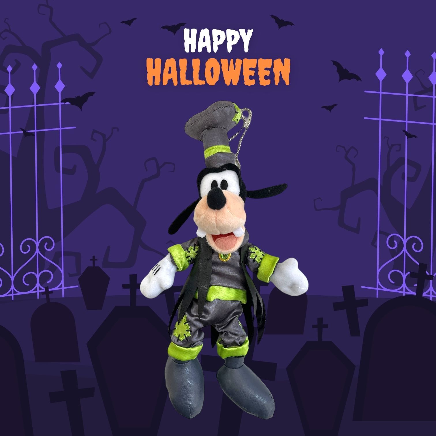 ディズニー ハロウィン 2024【グーフィー】ぬいぐるみバッジ