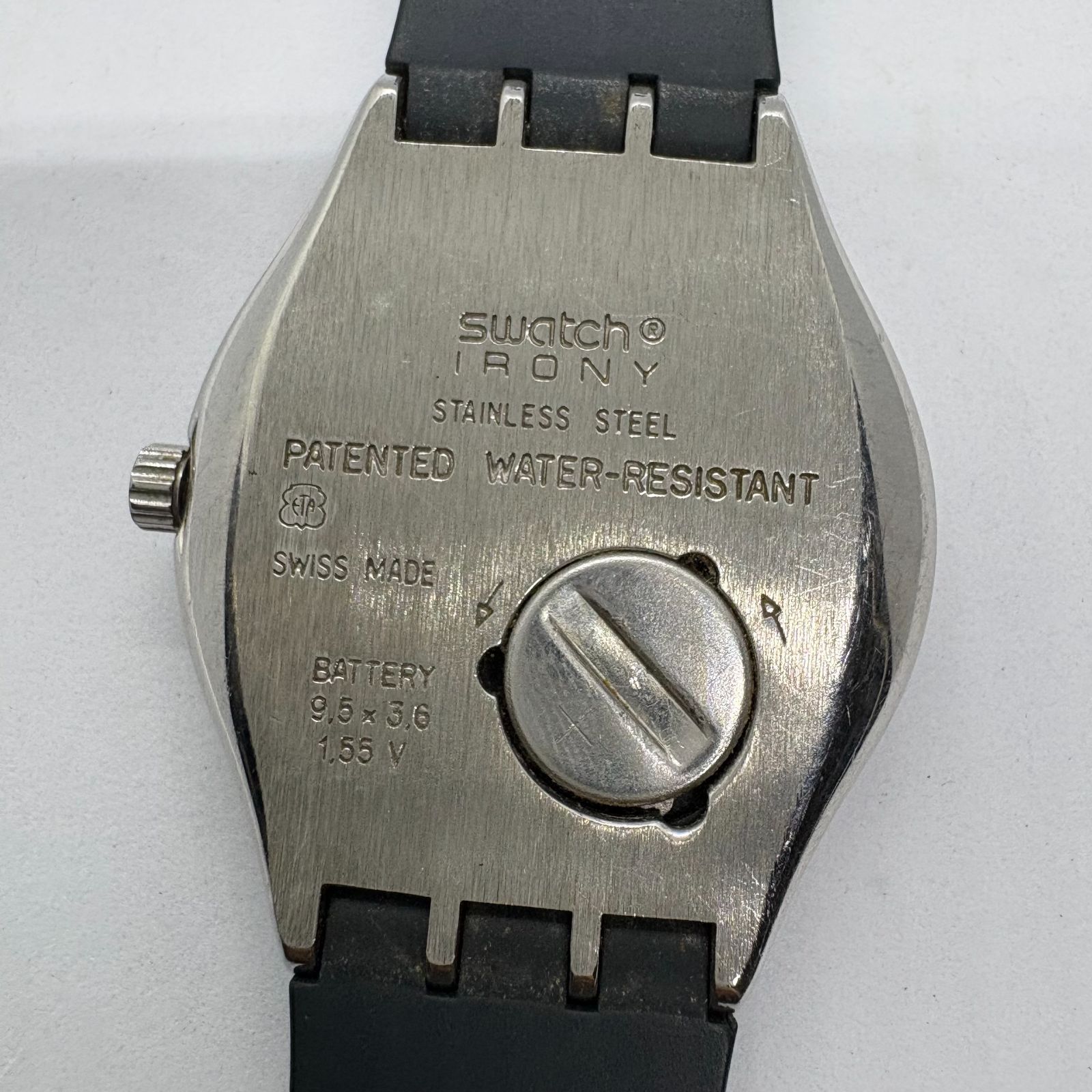 Swatch IRONY 腕時計 ブルー(紺) ラバーベルト 稼働品 スイス製