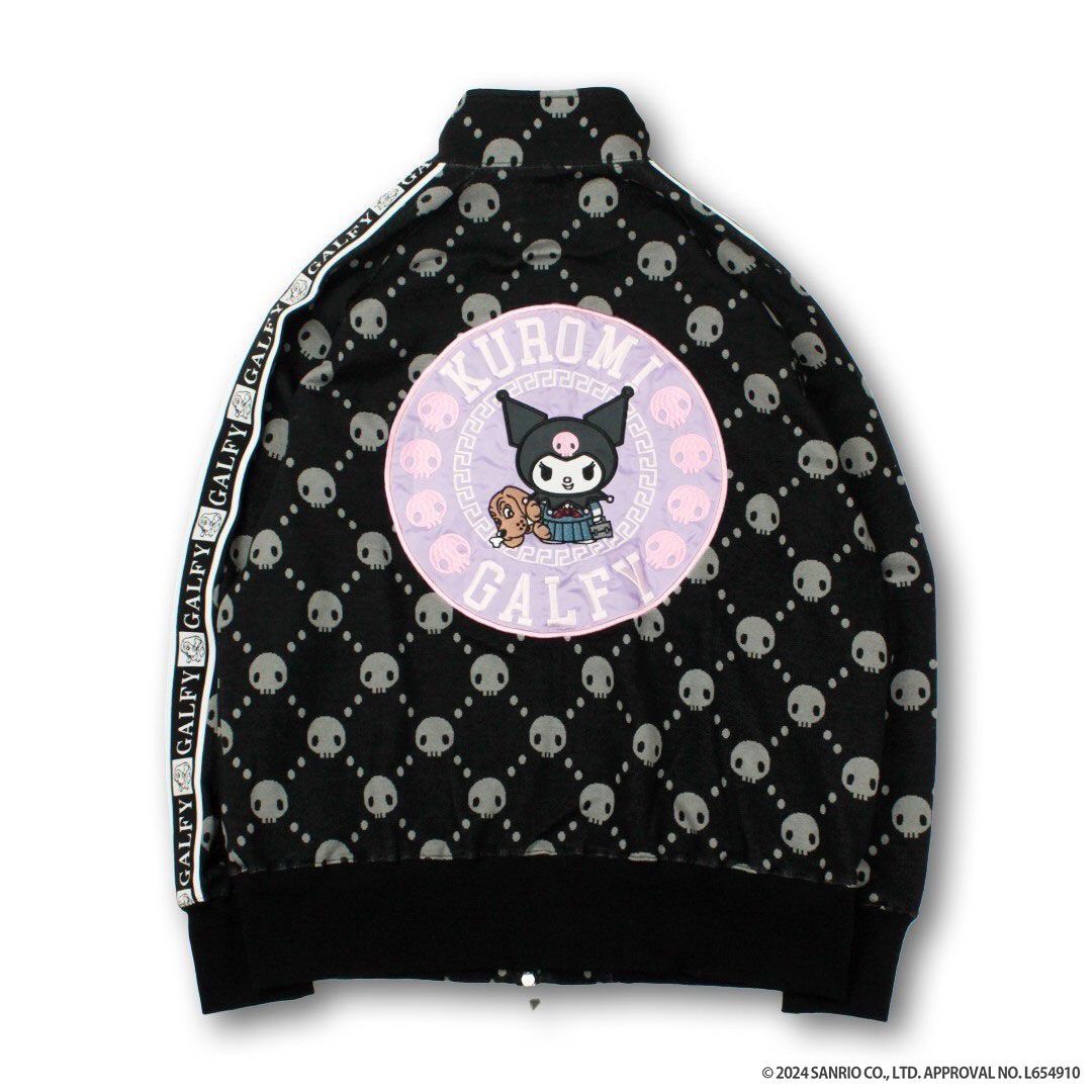 Kuromi ×ガルフィー ロンＴ GALFY クロミ × ガルフィー コラボ イルガルフィームラ染めロン