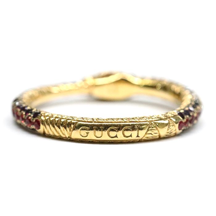GUCCI 美品 グッチ ウロボロス 3連 リング #12 約10.5号
