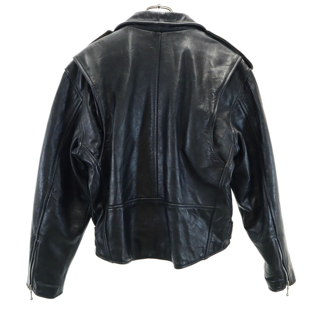 CAMP-5 牛皮 レザー ダブル ライダースジャケット ブラック CAMP-5