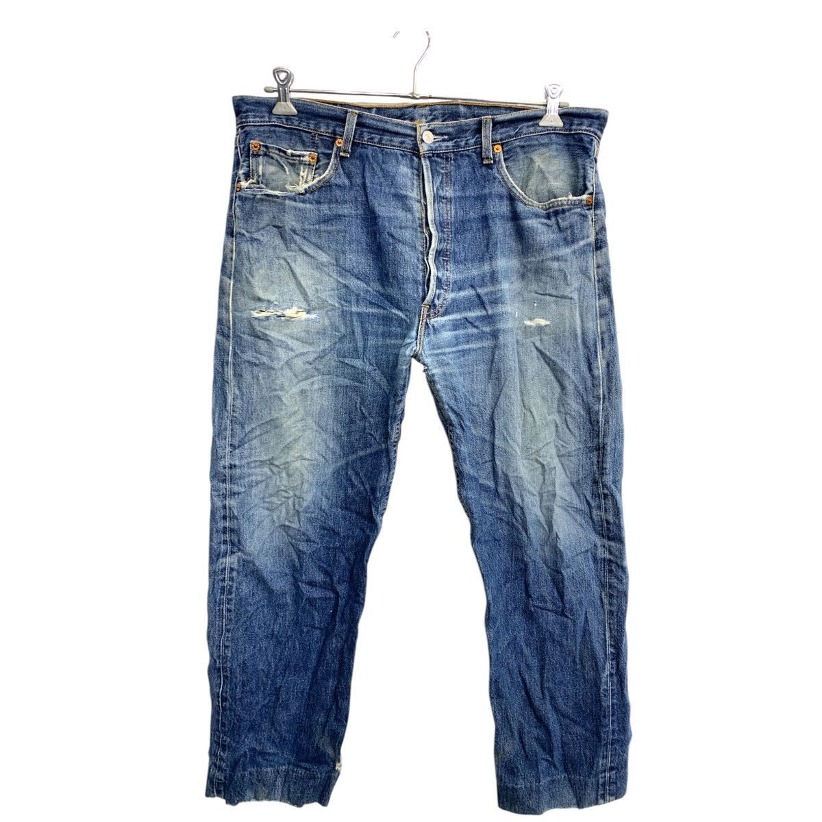 Levi's 501 デニムパンツ W38 リーバイス ボタンフライ ビッグサイズ インディゴ 古着卸 アメリカ仕入 2412-133