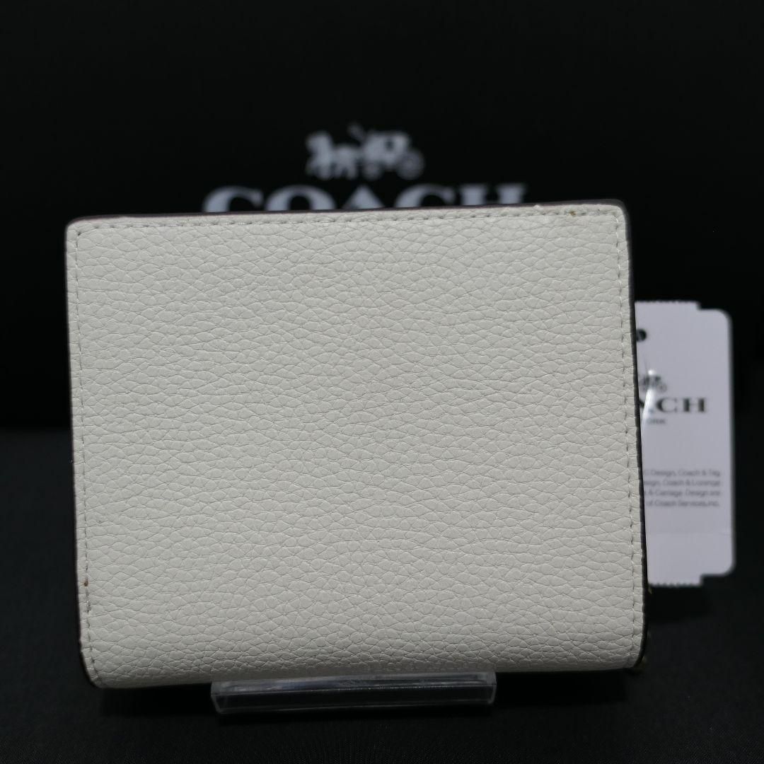 COACH コーチ ミニウォレット 折り財布 チョーク ホワイト 白色