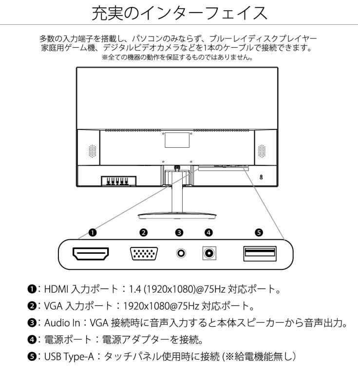 HDMI|スピーカー内蔵|VESA対応|ブルーライトカット JN-IPS238FHD-T