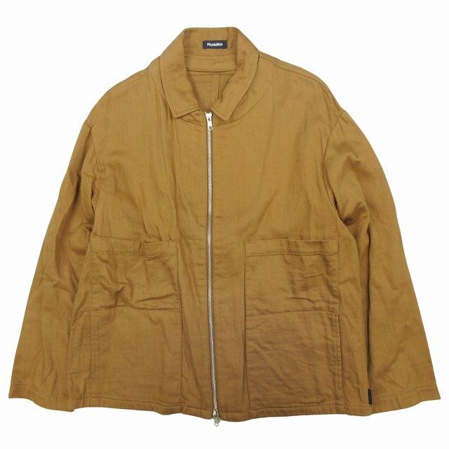 美品 Plantation プランテーション カツラギWガーゼ ジャケット  