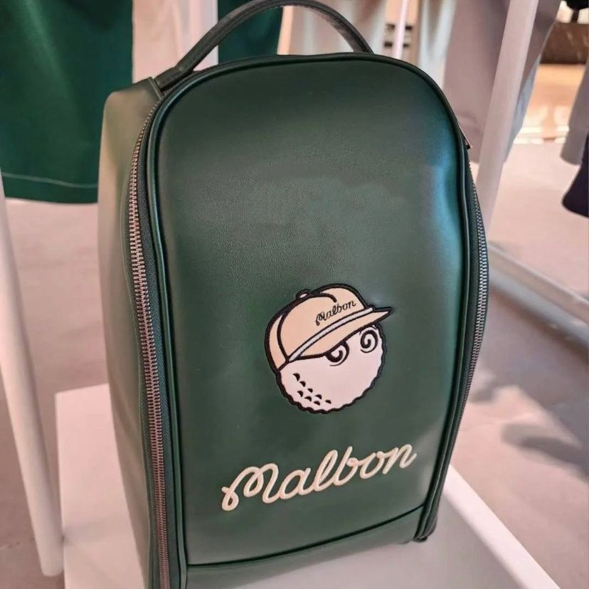 高品質 malbon golf マルボンゴルフ シューズバッグ 靴収納 防水 大容量 シューズケース 靴入れ スポーツ用品 ハンドバッグ 防水 耐摩耗性