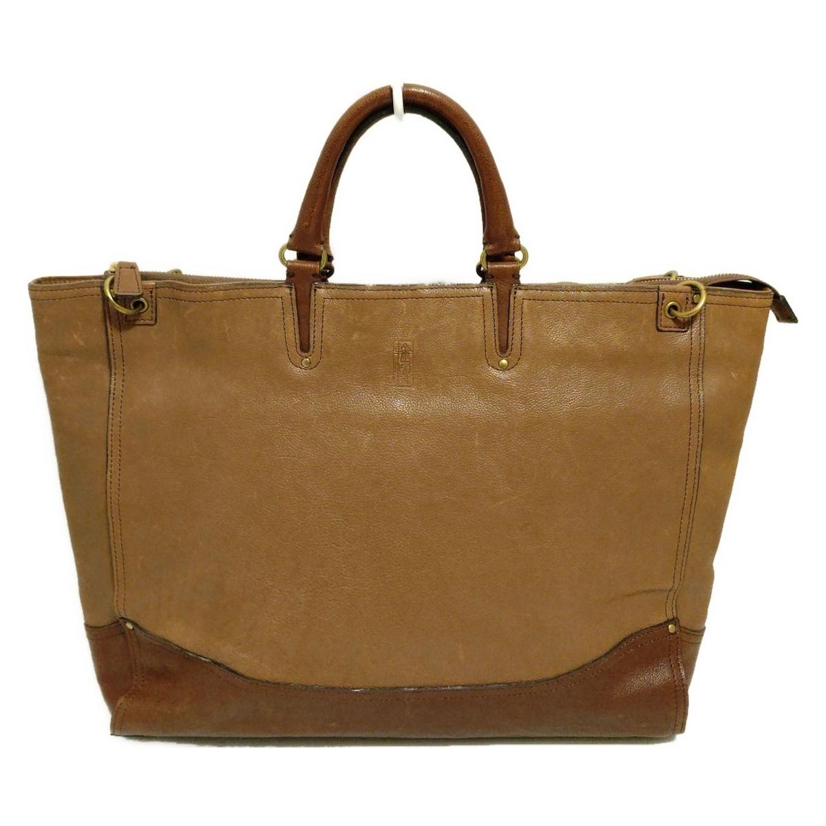 LIN-KU リンク ビジネスバッグ - ブラウン 本体ロックなし レザー