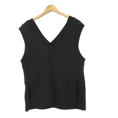 美品 Dignite collier黒 サイズF ディニテコリエ Dignite Collier ベスト プルオーバー
