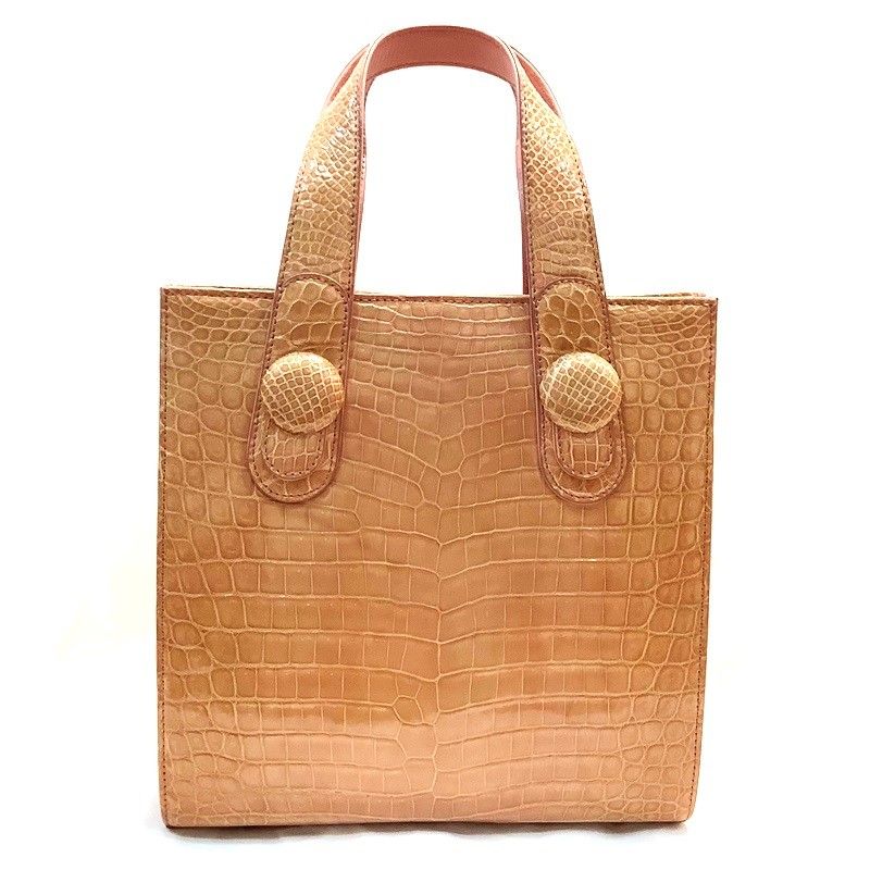 キタムラ（KITAMURA）型押しエナメルトートバッグ ハンドバッグ  