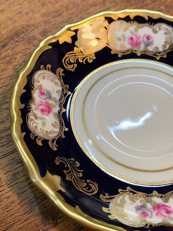 REICHENBACH Echt Kobalt デミタスカップ＆ソーサー 1客 ドイツ