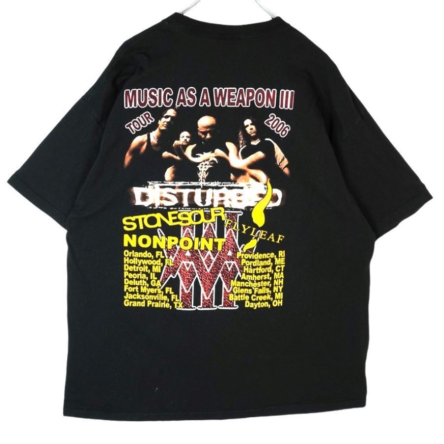 デルタDeltaディスターブドDisturbedバンドTシャツバンTアーティストT 