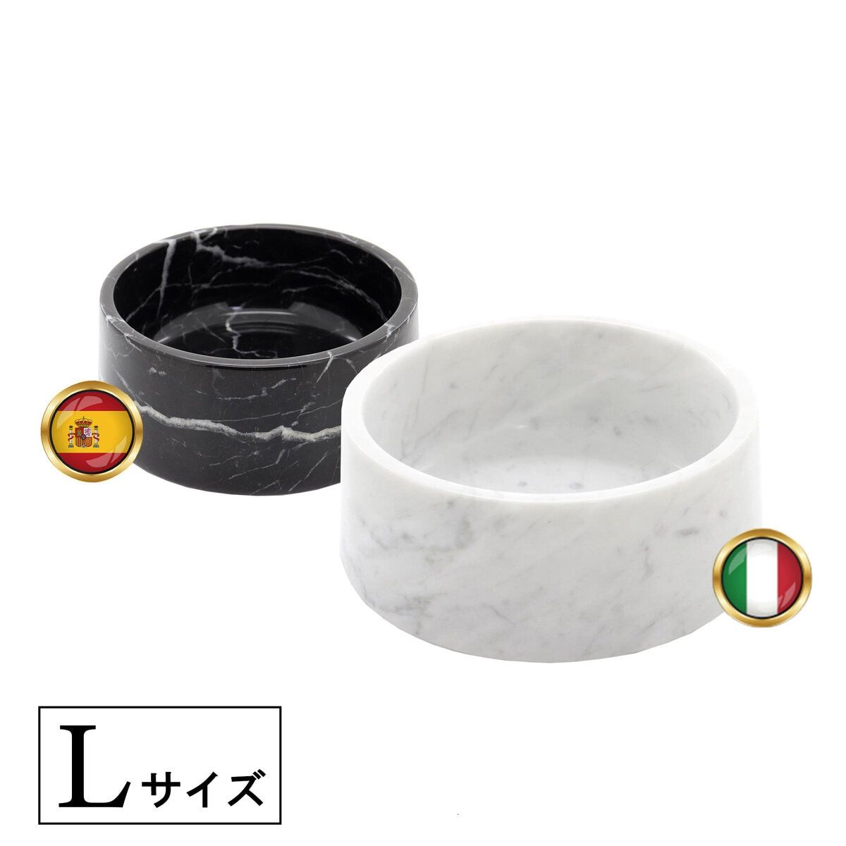 コストコ商品 ラグジュアリー 天然大理石100％ ペットボウル Lサイズ ks62745