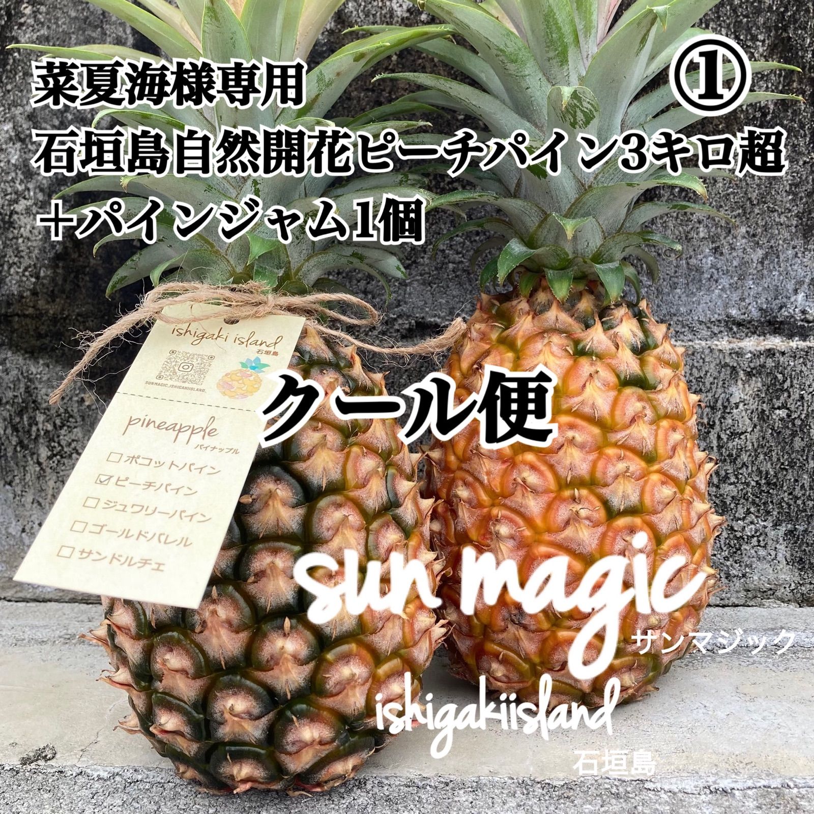 パナップ様専用①(菜夏海様専用① 石垣島自然開花ピーチパイン+ パナップ様専用①(菜夏海様専用① 石垣島自然開花ピーチパイン+