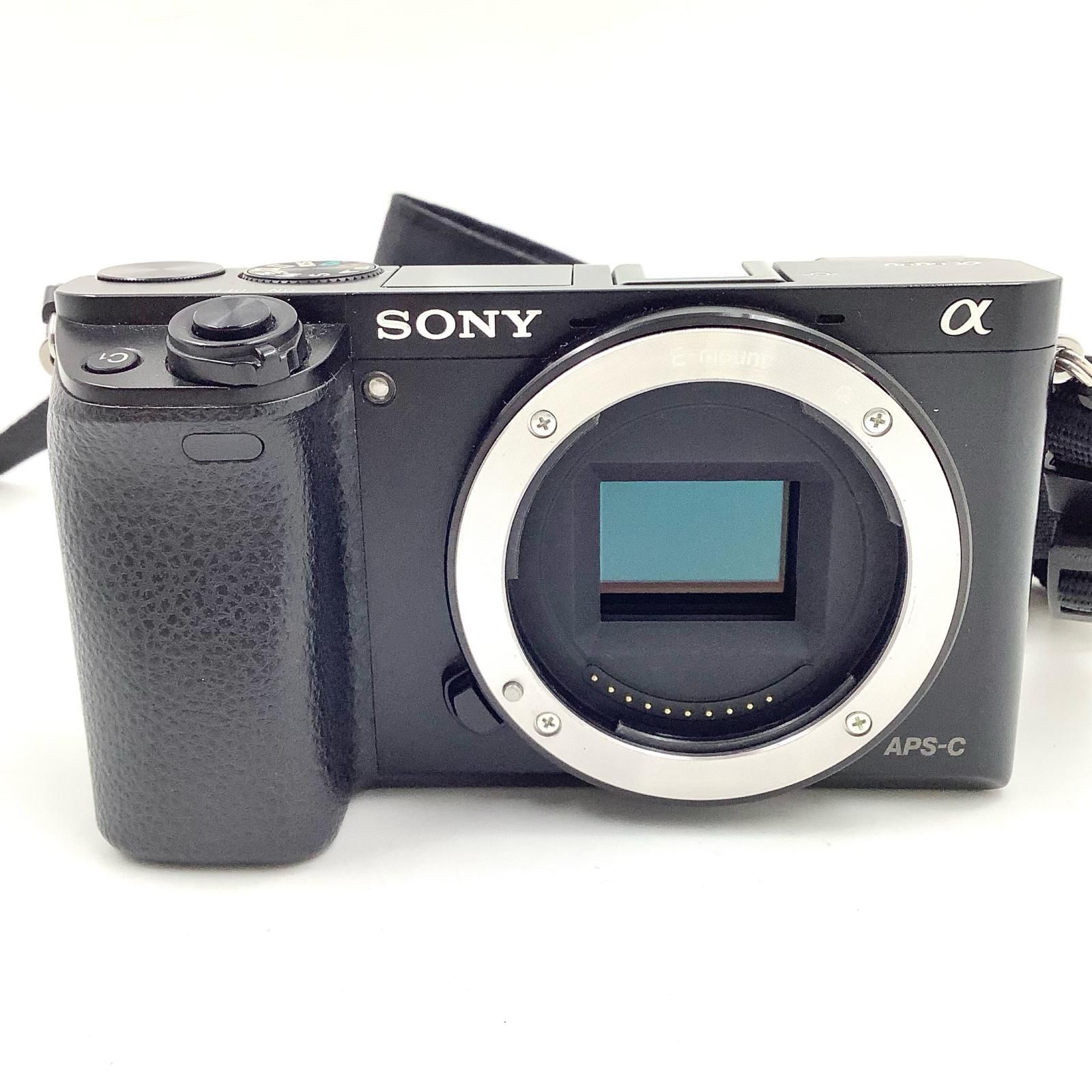 Sony デジタル一眼 α6000 ILCE-6000 ボディ ブラック 動作 済 全額返金保証 最速発送