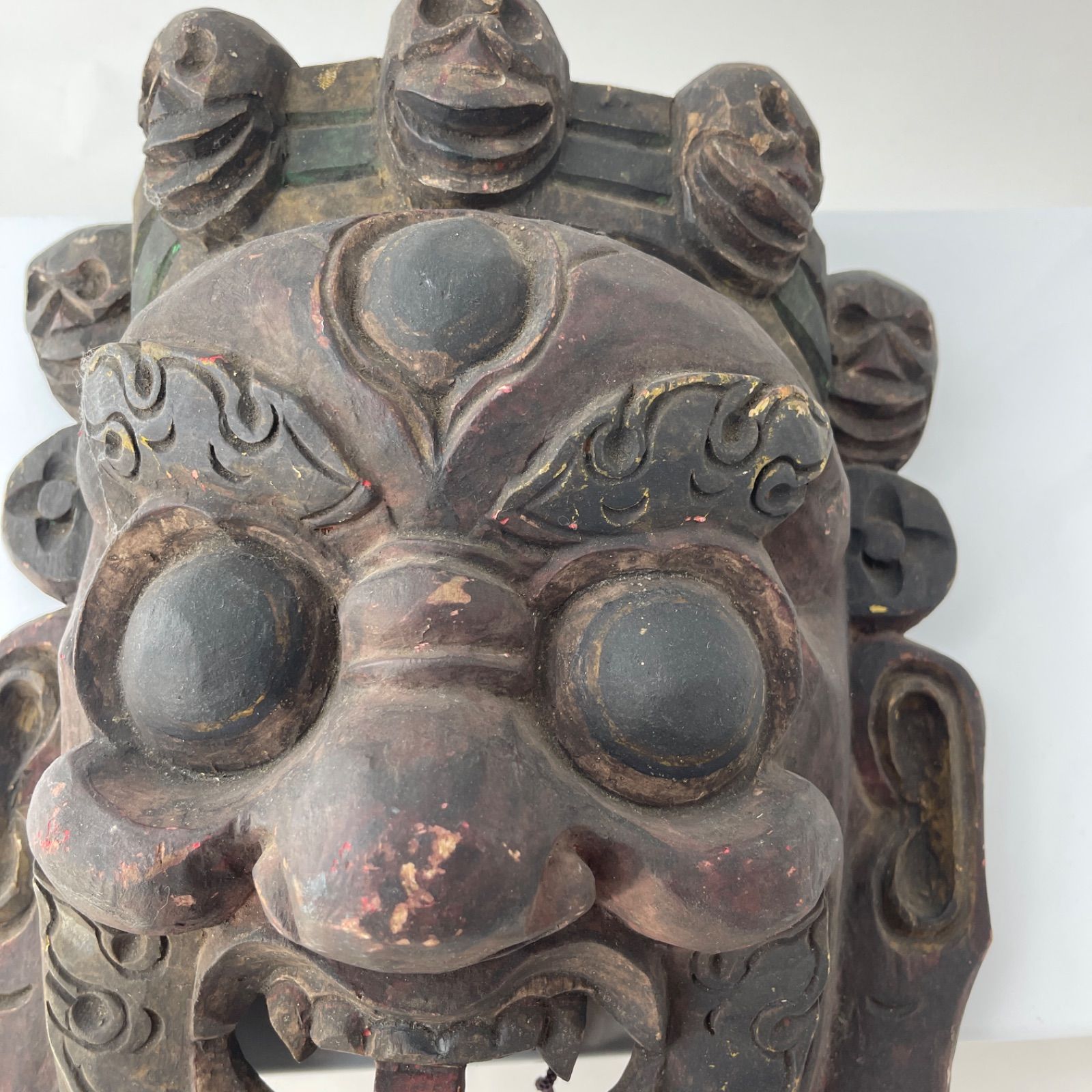 マハーカーラ 大黒天 壁掛け 仮面 お面 バイラヴァバ 仏教 チベット 六臂マハーカーラ像 文化遺産オンライン