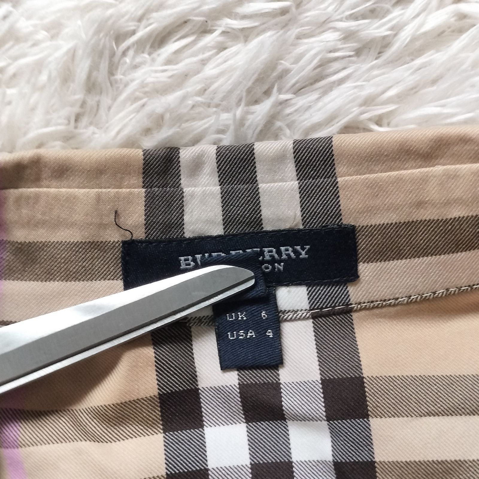 BURBERRY LONDON シャツワンピース ノースリーブ ノバチェック XS 