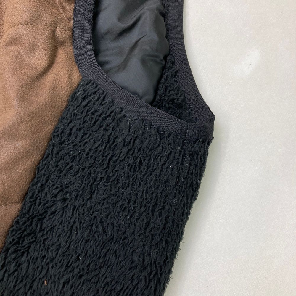 サイズ 2 DANCE WITH DRAGON ダンスウィズドラゴン 中綿ベスト ボア切替 ブラウン系 240101471468 ゴルフウェア メンズ ストスト MEBLE-SODAR_PL