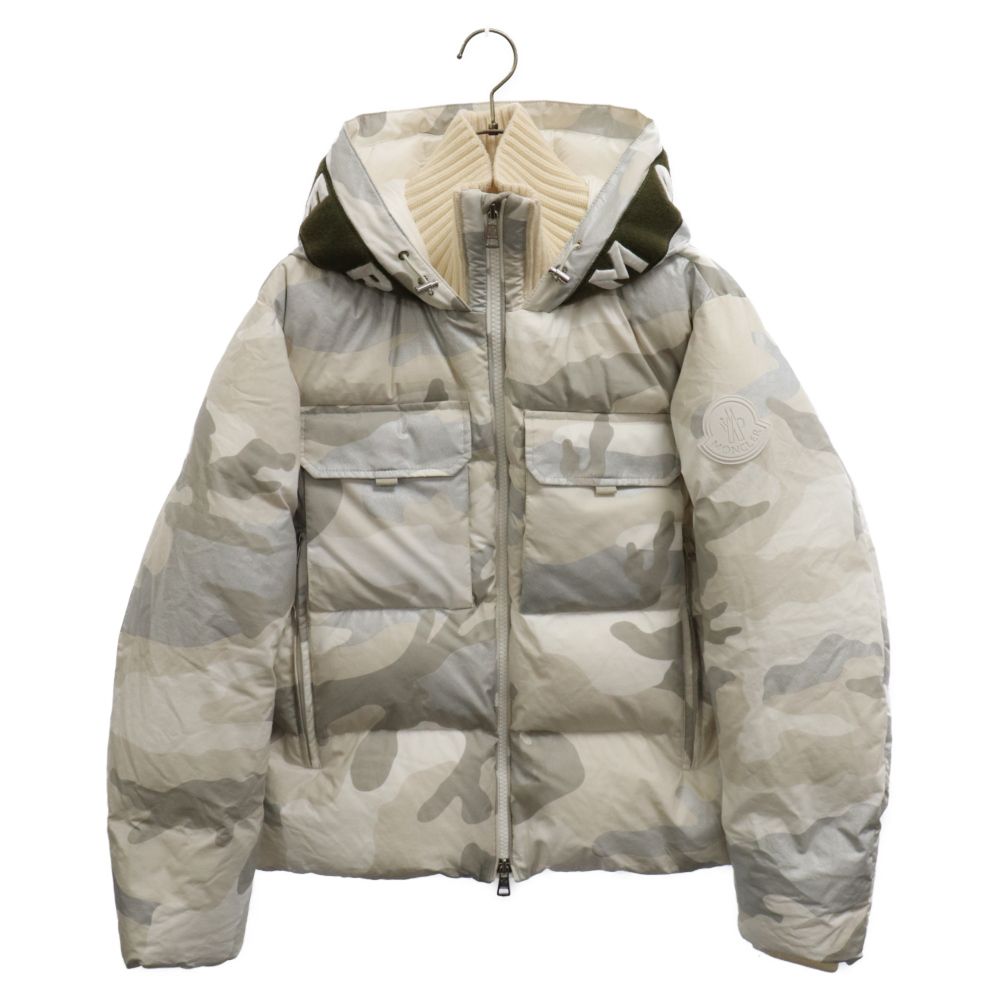 モンクレール　ホワイトカモ　ダウン　GRANERO 5902【美品・QR鑑定済】モンクレール‪☆ロゴ入りカモ柄ダウン‬