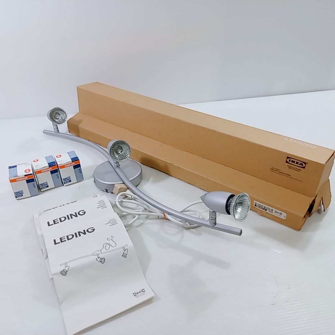 IKEA イケア 天井灯 スポット照明 3灯 TYP S0201 GU10口金 3点