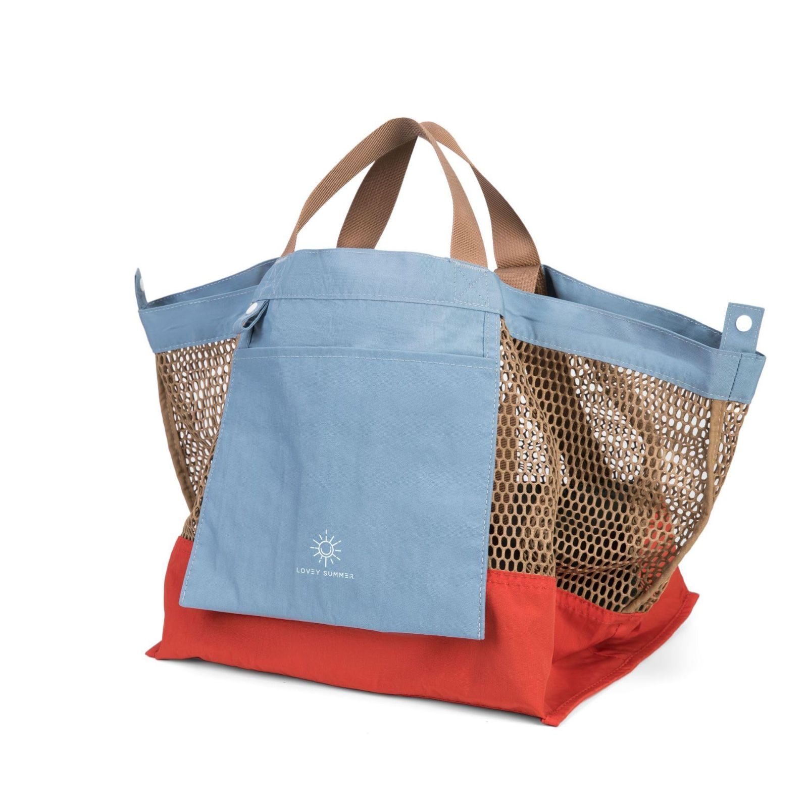 【在庫セール】[Ｌｏｖｅｙ　ｓｕｍｍｅｒ] The Carnival Bag メッシュバッグ 大容量 プールバッグ トート 砂場 水泳 海水浴 2WAY レディース ビーチバッグトートバッグ ショルダーバッグ ナイロ