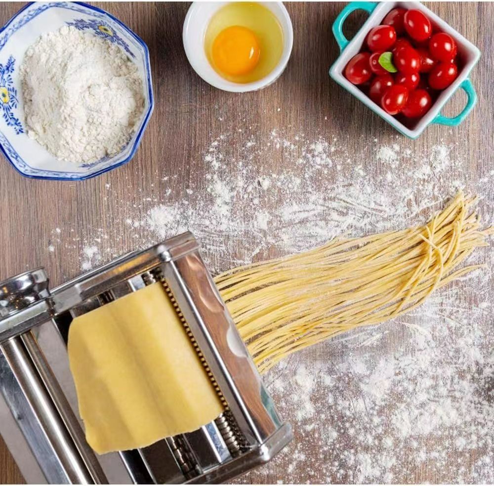 KOKUMON 電動パスタマシン ステンレス製 135w 9 段階厚さ調整 2.5mm