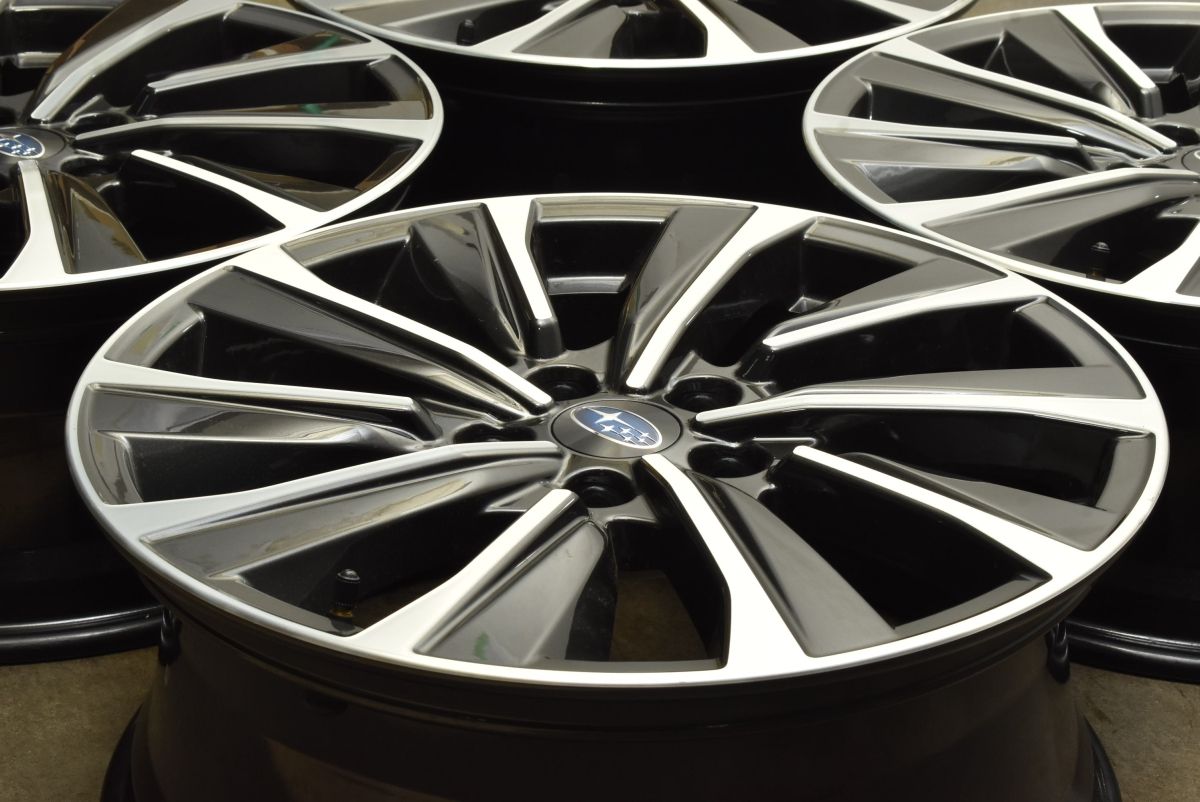 新車外し スバル VN レヴォーグ STI スポーツ 純正 18in 7.5J 55 PCD114.3 4本 SK SL フォレスター GU インプレッサハッチバック