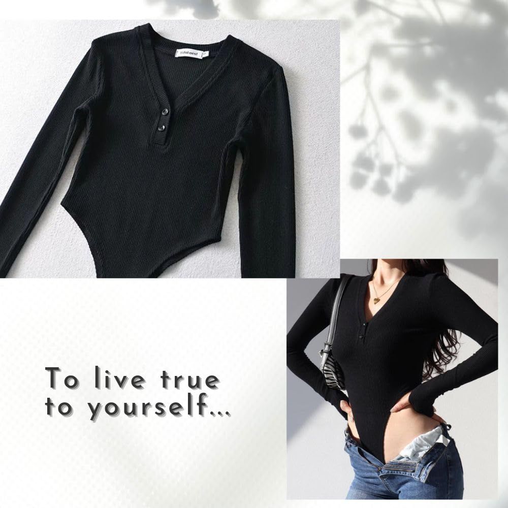 MORASTYLE] 超 ハイレグ レオタード ボディスーツ 長袖 Vネック ダンス